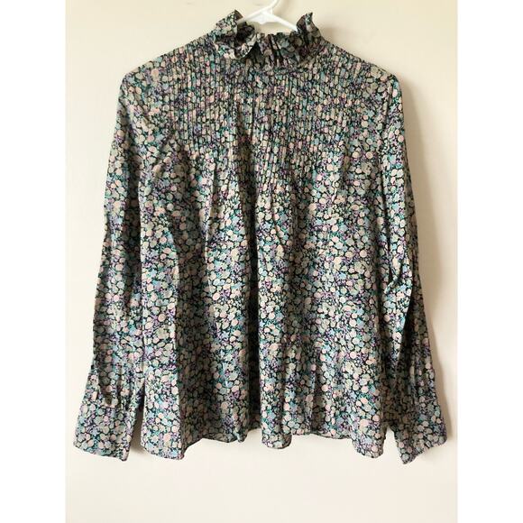 DOEN Plum Top in Hardwick Garden Floral Print S Prairie - Picture 3 of 9